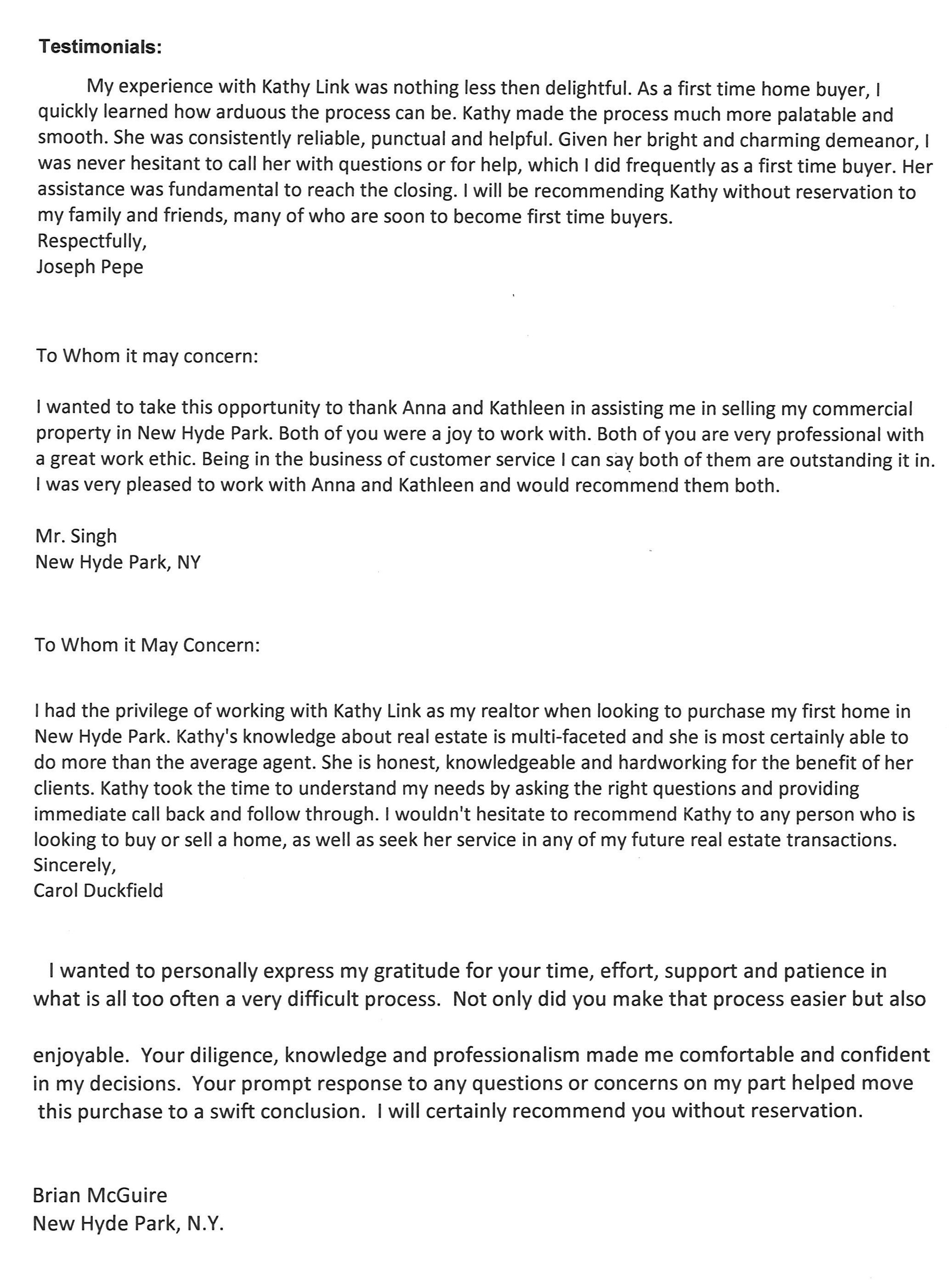 Kathleen Link Westbury Laffey Real Estate